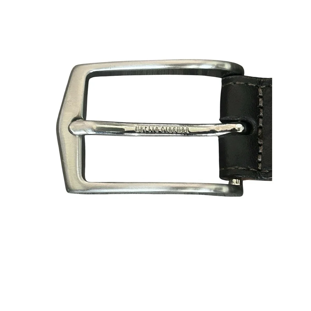 Martin Dingman Belt Men's Saddle Leather Lining Tumbled Calf Size 36 Dark‎ Brown